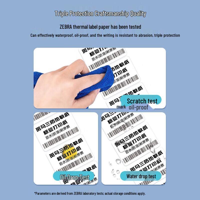 Zebra Technologies 100x80mm Thermal Labels for ZD888T, GK888T, ZD420 Printers