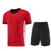 Mens Quick-Dry Sport Set Running Gym Training Short Sleeve Top Shorts Breathable Athletic Wear