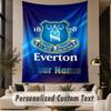 Custom Text Tapestry Everton FC Print Wall Tapestry Indoor Living Room Wall Decor