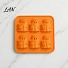 Halloween Party Supplies Ghost Ice Cube Mold, 6 Cavity Silicone Tray, 3D Flexible Mold for Shape Maker, Whisky Cocktails Tray