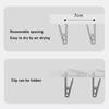 Foldable Laundry Drying Rack with 6 Clips Wall Mount Suction Cup Sock Hanger Space Saving Clothes Organizer for Socks Undergarments Towels