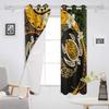 Exotic Geometric Flower Blackout Curtains For Bedroom Blinds Drapes Window Curtains For Living Room High Shading