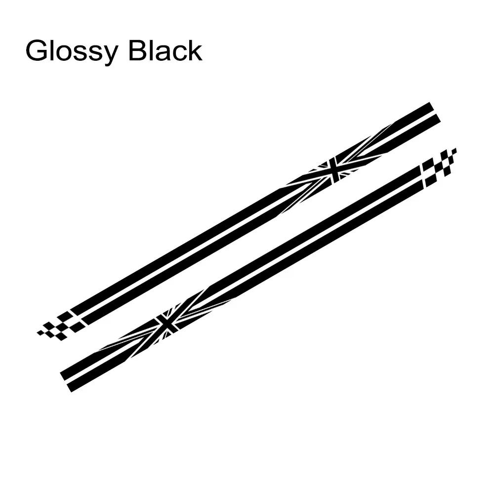 2PCS Car Door Side Stickers Union Jack Styling Decoration Decal For Mini Cooper S JCW R55 R56 R60 R61 F54 F55 F56 F60 Countryman