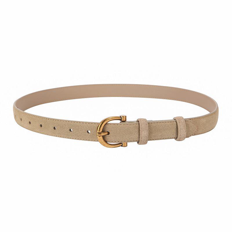 Women's Spring Style Genuine Leather Suede Belt - Versatile, Fashionable, Casual