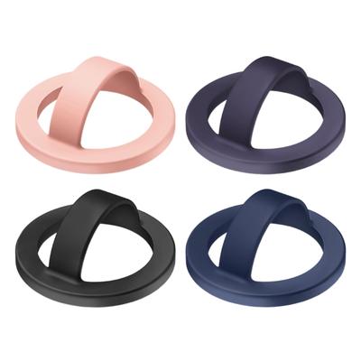 Magnetický držák na prsteny pro telefon, Magnetický držák na prsteny na prst, 360° otočný silikonový protiskluzový držák na telefon