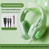USB Gaming Headset with Noise Cancelling and Cool Lighting Effects for PC/Laptop