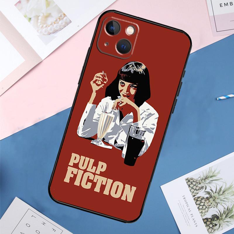 PULP FICTION Phone Case For iPhone 14 11 12 13 15 16 Pro Max Mini XS XR X 6 Plus Soft Cover Capa