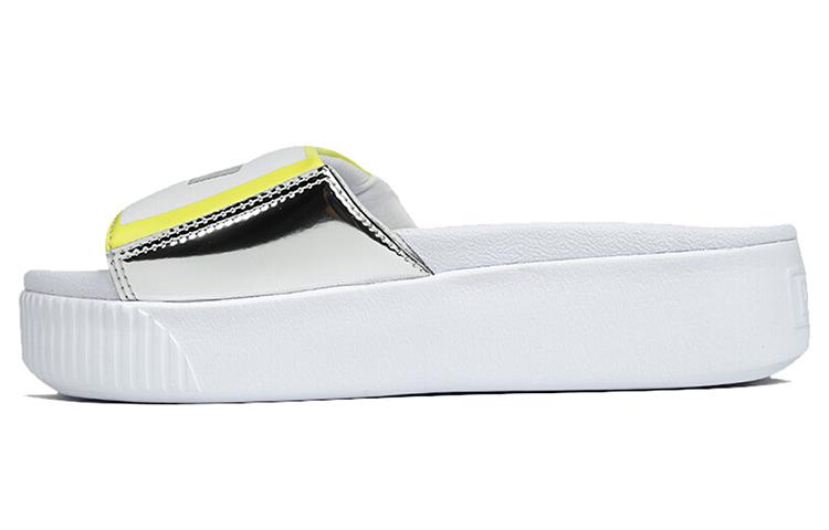 PUMA Platform Slide Tz  White Silver  Women s 369421-01 39