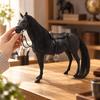 Реалистичная ПВХ модель лошади в масштабе 1/12 Универсальная с седлом и