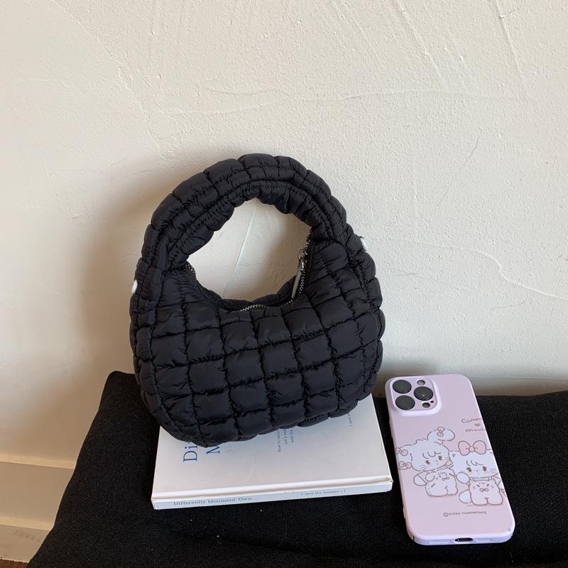 Cloud Bag New Mobile Phone Bag Waffle Trendy Pleated Shoulder Messenger Bag Portable Shoulder Women's Bag