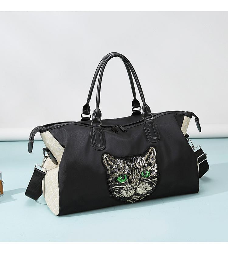 Crossbody Fashion Embroidery Handbag: Large Capacity Gym, Travel, or Business Trip Bag