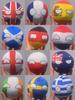 10cm Poľsko guľa plyšový vankúš Bangladéš Írsko Anglicko Škótsko Portoriko Srbsko Wales Nepál Countryball Hračka Darček