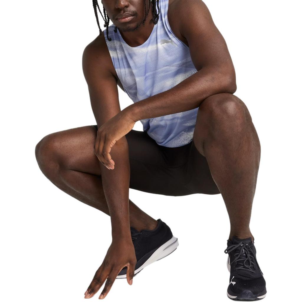 Puma Round Neck Sleeveless Printed Vest Men Tops Light-Purple 526640-47