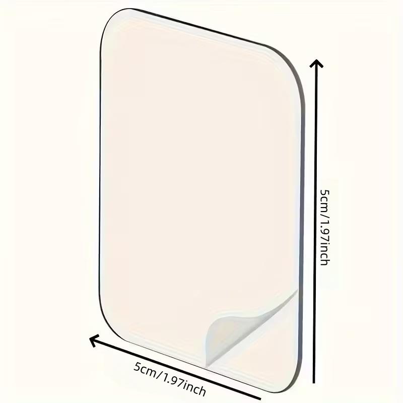 Heavy Duty Double Sided Adhesive Patches Nano Tape, Transparent Square Wall Stickers, Waterproof Removable No Residue Pad