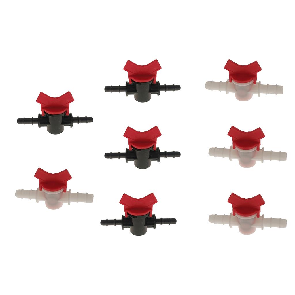 8 Pieces Flow Regulator Water Pump Straight Valve Switch for Hose 8mm+10mm