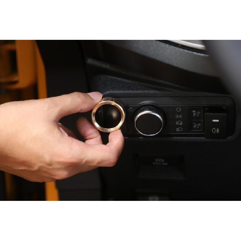 Headlight Switch Button Knob Trim Decor Ring for Ford Bronco/Bronco Sports/F150