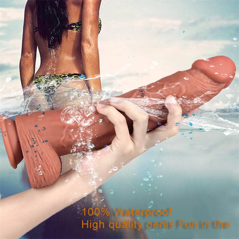 Liquid Silicone Lifelike Dildo Female Products Manual Large Super Soft Simulation Tool Sex Toy