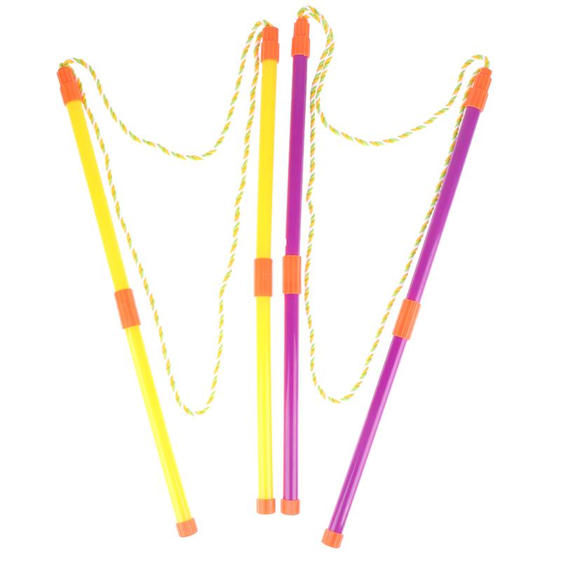1Set Double Pole Bubble Rope Color Giant Bubble Circle Blowing Bubble Tool