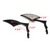 1 Paar 8 MM 10 MM Motorrad Blade Rückspiegel Cruiser Für Harley Davidson Street Glide Street Sport Bike Cruiser