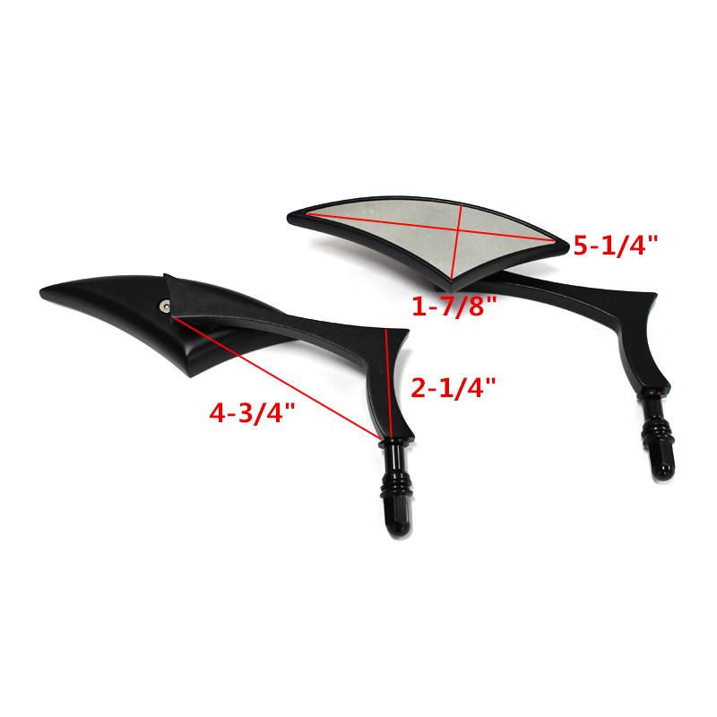 1pár 8MM 10MM motocyklová čepel zpětných zrcátek Cruiser pro sportovní motocykl Harley Davidson Street Glide Street