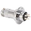 2Pcs 5 Pin Aviation Plug Connector Easy Operation Aviation Plug Socket for Computer CNC Machine AC DC 250V