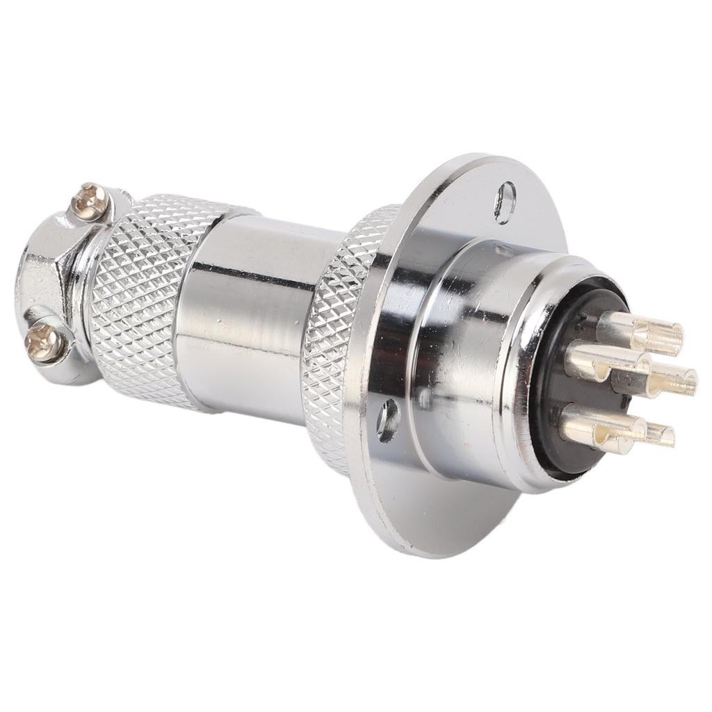 2Pcs 5 Pin Aviation Plug Connector Easy Operation Aviation Plug Socket for Computer CNC Machine AC DC 250V