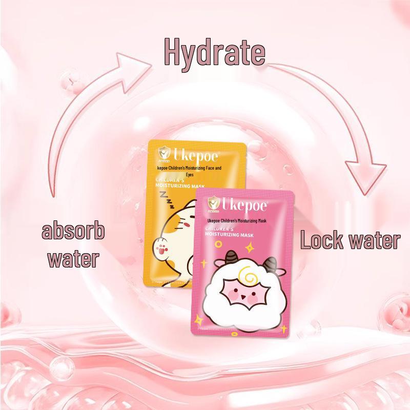 Ukepoe Kids' Cartoon Animal Hydrating Skincare Mask Box