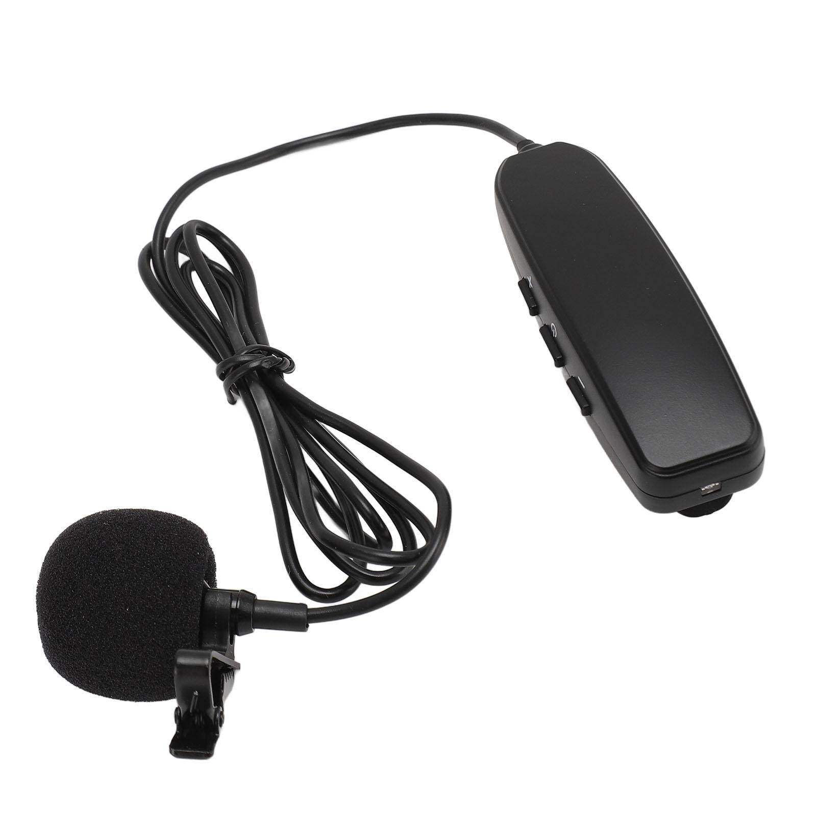 

Беспроводной петличный микрофон Hi-Fi звук Plug and Play Перезаряжаемый 2.4G Беспроводной микрофон-клипса для