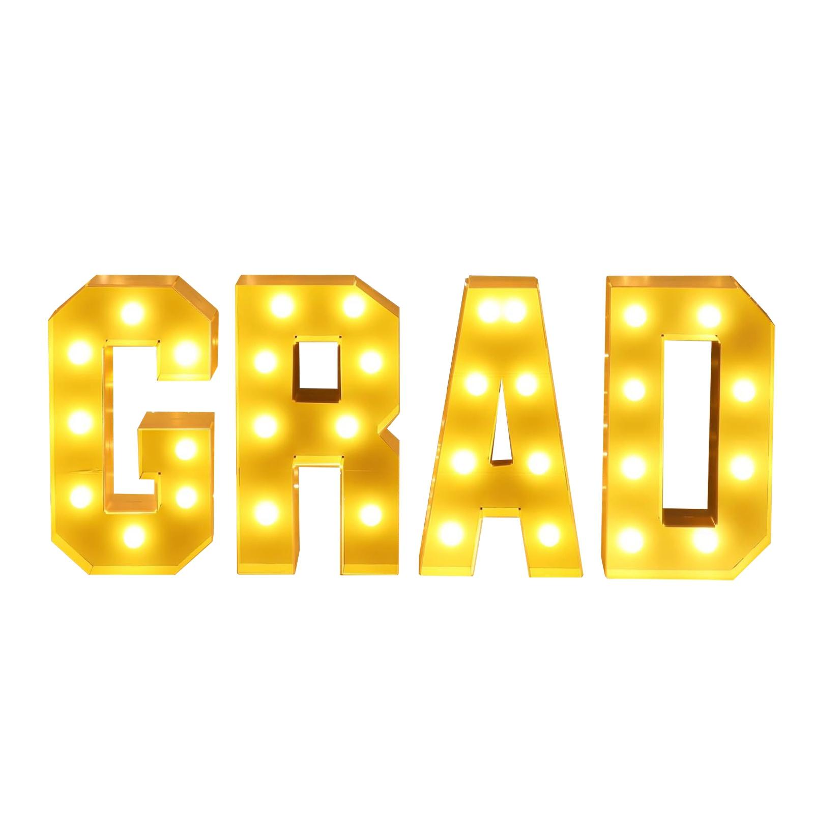

91.5cm Foldable - Illuminated GRAD Digital Board, Party Decor Frame Illuminated Background