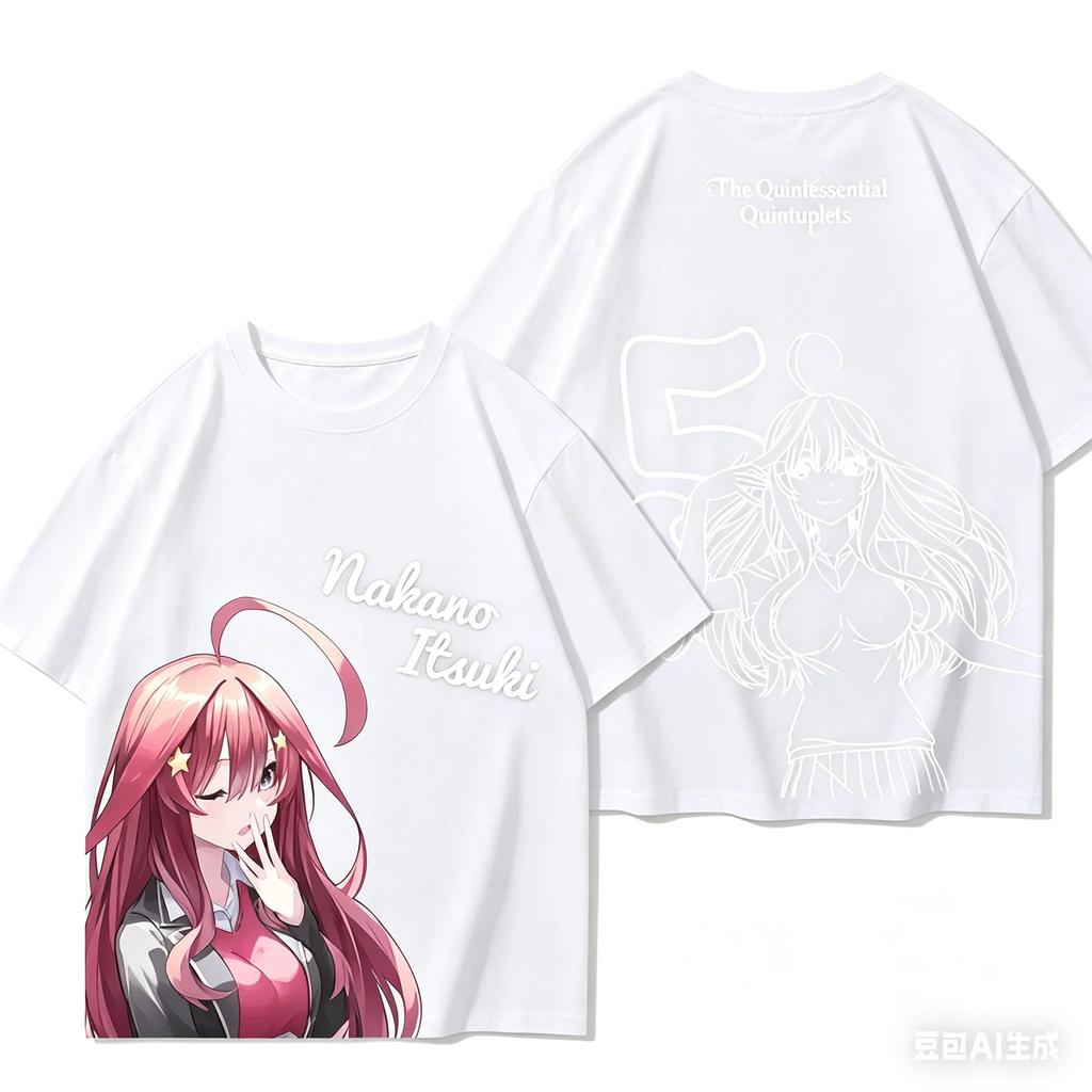Das Quintessentielle Quintett Anime Liebhaber T-Shirt Ganzjahreskleidung Persönlichkeit Kleidung Übergröße Unisex Neues Modell Streetwear