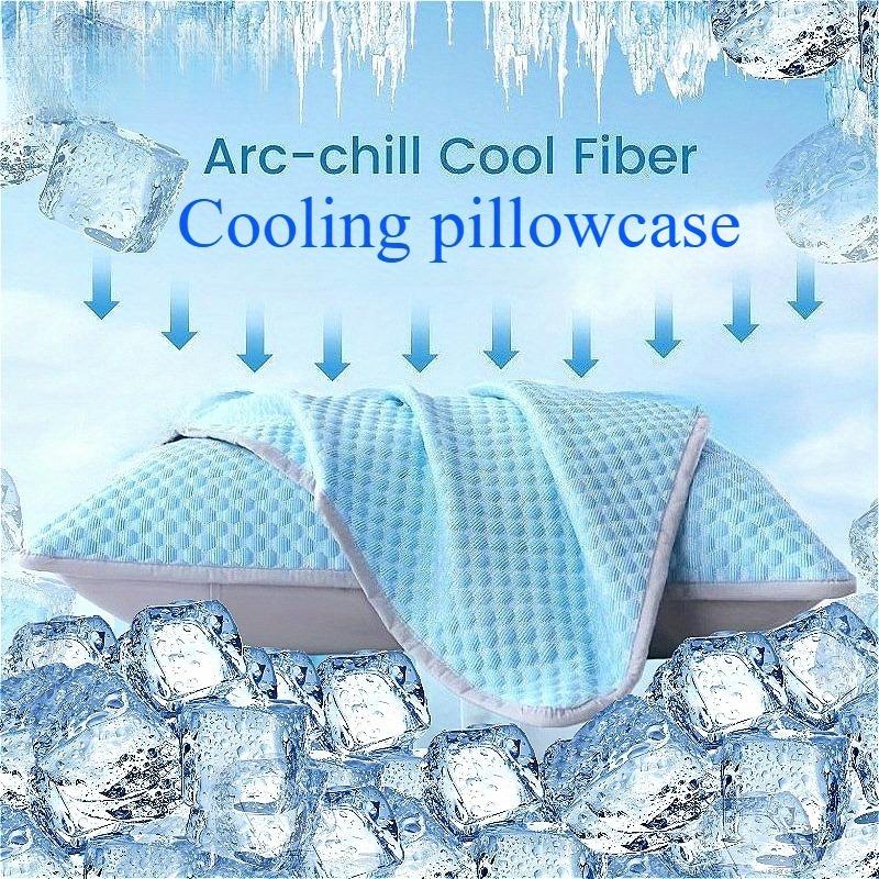 Ice Fiber Pillowcase | Quick-drying, Breathable, Cool Feel - Perfect for Hot Sleepers, Compatible with Standard Pillows - Ideal for Summer