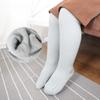 "Carefully Selected Girls' Thick Brushed Cotton Tights - Warm Solid Colors for Autumn & Winter"