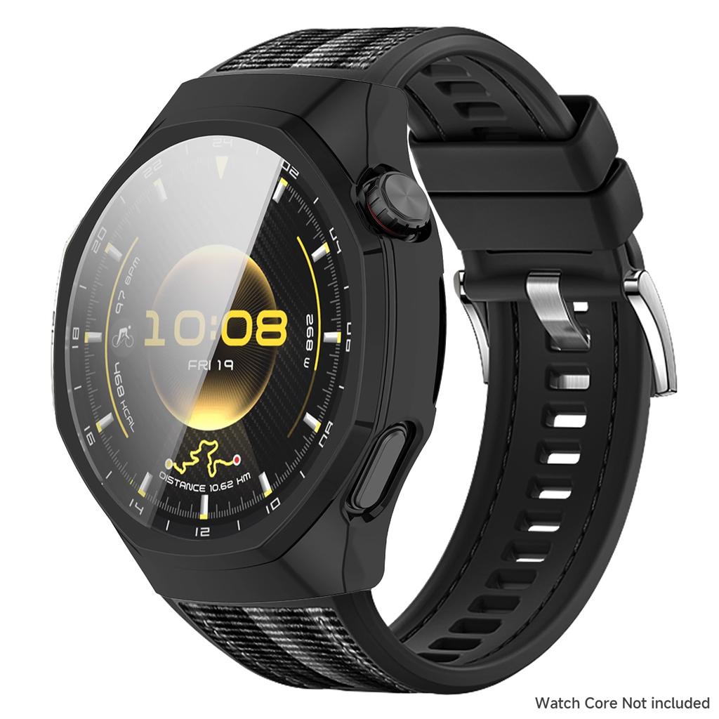 Pletený nylonový pásek+Tvrzené sklo+PC pouzdro Pro Huawei Watch GT6 Pro Sportovní řemínek Kryt proti pádu Pro GT 6 Pro Náramek+Pouzdro