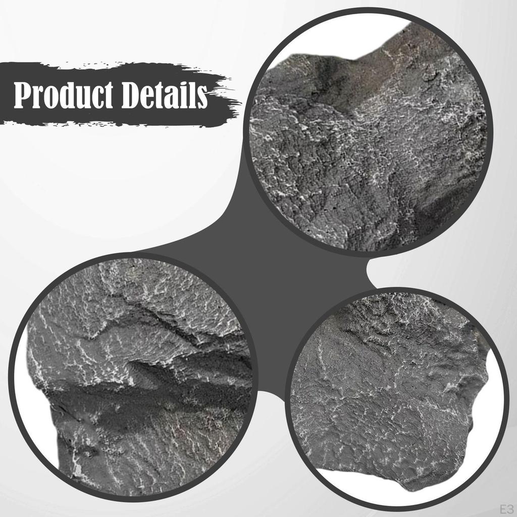 Fake Rock Faux Stone PU Foam Multipurpose Low Maintenance Props Artificial Landscape for