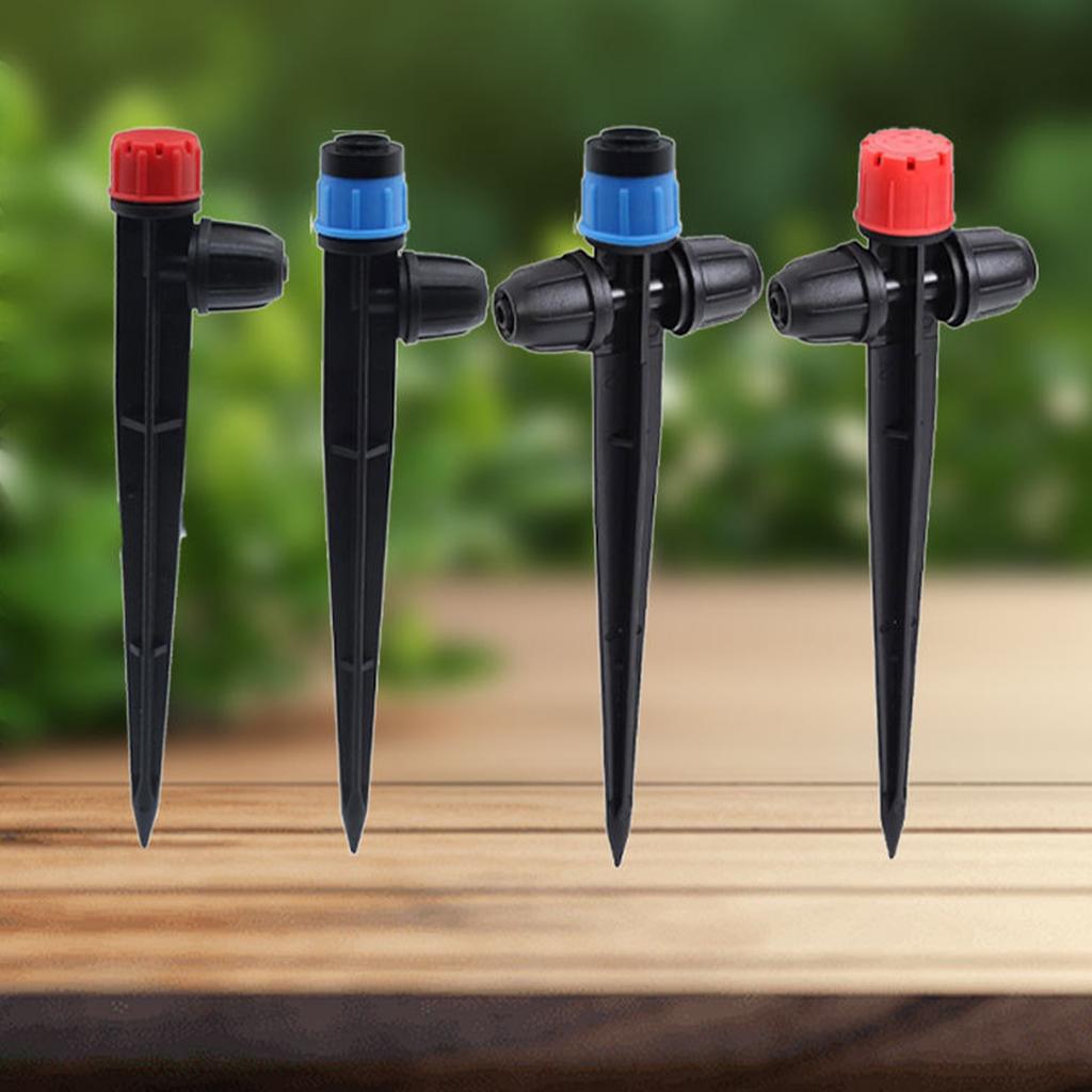 20Pcs Garden Water Sprinkler Spikes Base Adjustable 360 Degree Sprinkler Nozzle for Large Area Coverage Grass Irrigation