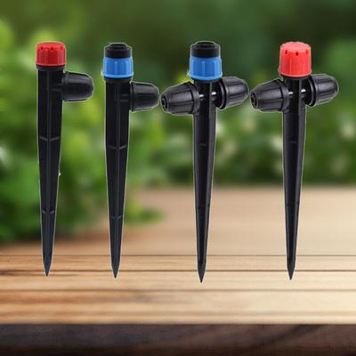 20Pcs Garden Water Sprinkler Spikes Base Adjustable 360 Degree Sprinkler Nozzle for Large Area Coverage Grass Irrigation