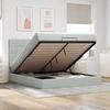 VidaXL Ottoman Bed Frame and Mattress Light Grey 160x200cm Velvet, Bed Frame, Upholstered Bed Frame, Bed Frame 3313481