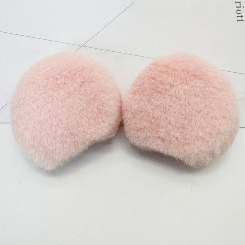 Doppelseitige Große Kaninchenfell Mickey Mouse Ohren Niedliche Handgemachte Haar-Accessoires Stirnband