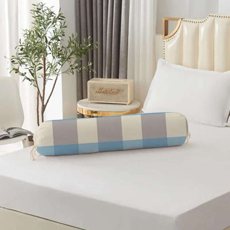 

Длинная наволочка для подушки под шею, цилиндрическая наволочка из полиэстера, наволочка для подголовника, чехол для подушки, можно стирать, прочный домашний декор