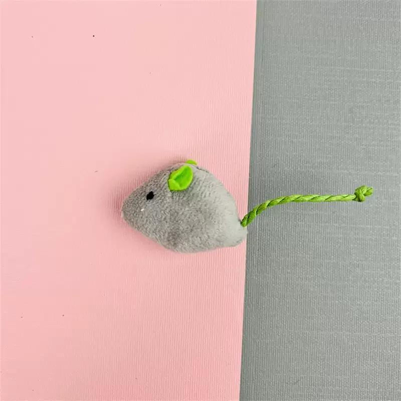 Fun Plush Mouse Cat Toy For Kitten Colorful Cute Plush False Mouse Pet Cat Accessories Pet Toy Mice Cats Catnip Toys Interactive
