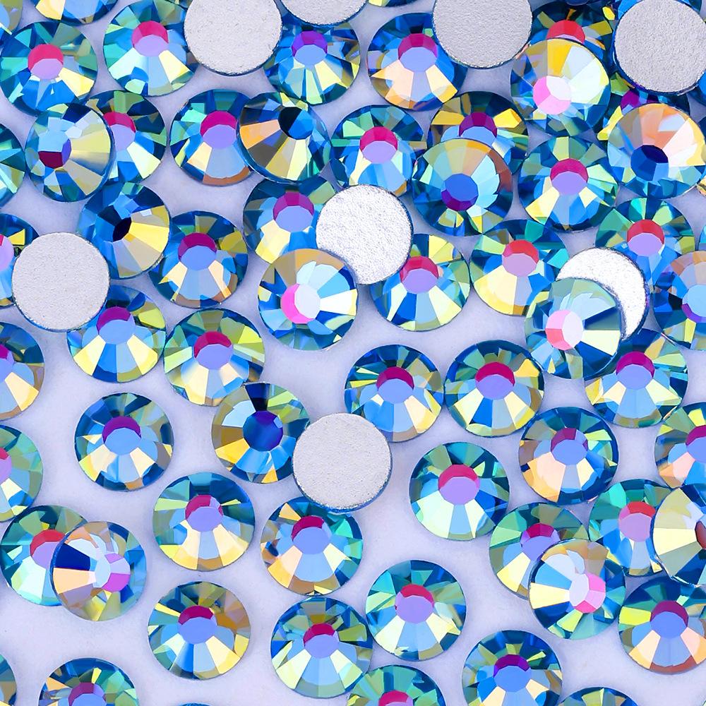 Silberner Boden Phnom Penh AB Serie Flacher Boden Diamant Guomao 5A Strass Pujiang Glas Kristall Diamant Nagel Diamant DIY Schmuck Diamant