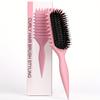 Curly Hair Styling Brush for Women - Ergonomic, Bristle Comb with Comfort Grip Handle for Bouncy Curls & Hairstyles, Curly Hair Brush