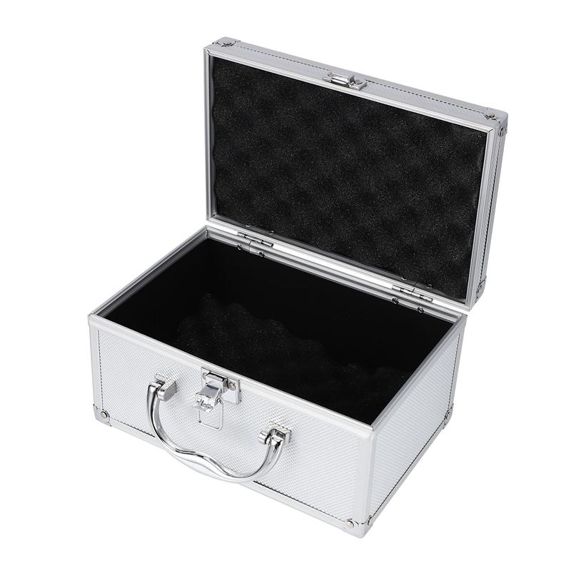 ABBY-Aluminum Alloy Tool Box Portable Safety Equipment Instrument Case Display Case Suitcase Hardware Tool Case 230X150x125mm