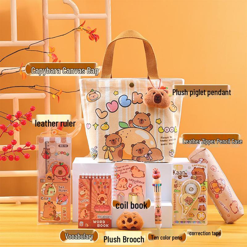 Capybara Stationery Birthday Favors: Student Prize Set & Kindergarten Gifts