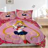 3pcs Sailor Moon Bedding Set: Perfect for Bedroom or Guest Room. Soft and Comfortable with No Core Included Yy251009181