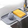 Faucet Splash-Guard Silicone Drain Mat - Non-Slip Sink Water Collection Mat