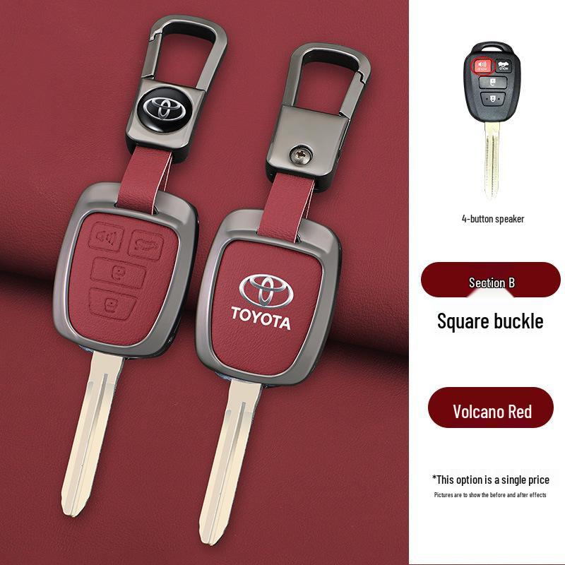Metal Shell Key Case for Toyota FJ Cruiser, Old Model RAV4, Prado, and Land Cruiser