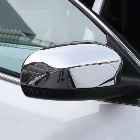 For 2017-2025 Jeep Compass ABS Chrome Rear View Side Mirror Cover Trim Bezel 2P