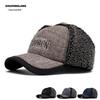 Classic French Style Plaid Baseball Cap for Women - Gold Thread, Hard Brim, Fashionable Autumn/Winter Accessory