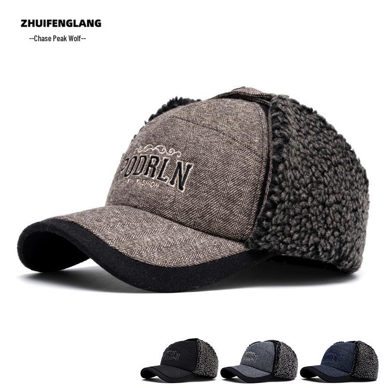 Classic French Style Plaid Baseball Cap for Women - Gold Thread, Hard Brim, Fashionable Autumn/Winter Accessory